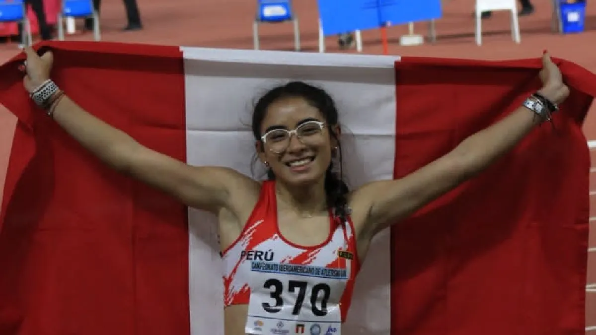 Cayetana Chirinos asegura la primera medalla de oro para Perú en el Iberoamericano de atletismo