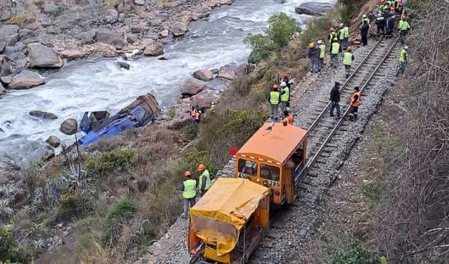 Machu Picchu: Un fallecido y dos Heridos tras el descarrilamiento de un tren