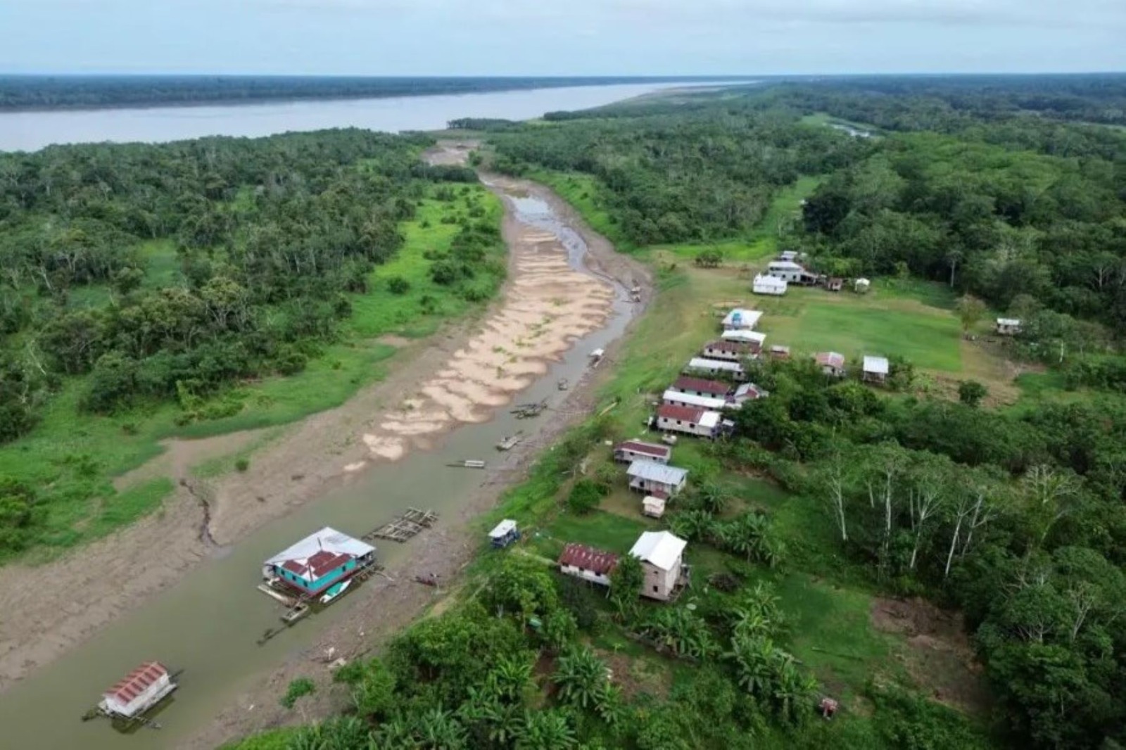 Sequía extrema se extiende en la mayor selva de la Amazonía