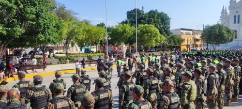 Sullana: más de 400 agentes policiales llevan a cabo un extenso operativo de supervisión