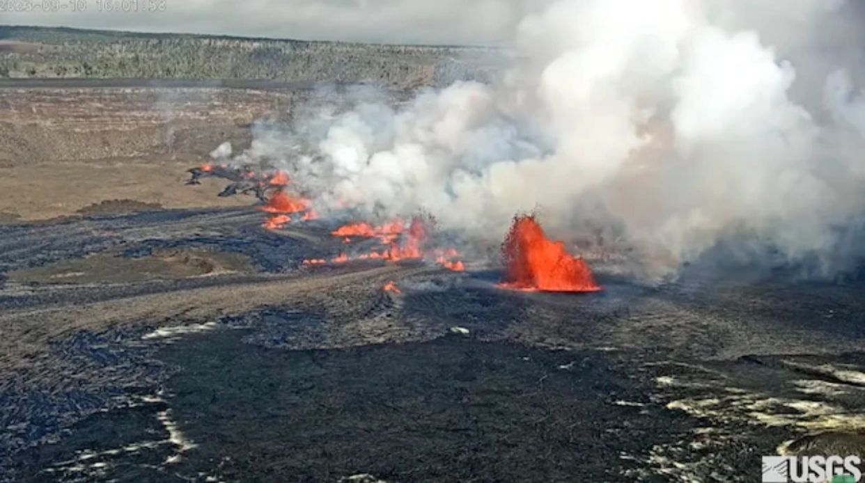 Volcán Kilauea entró en erupción por tercera vez
