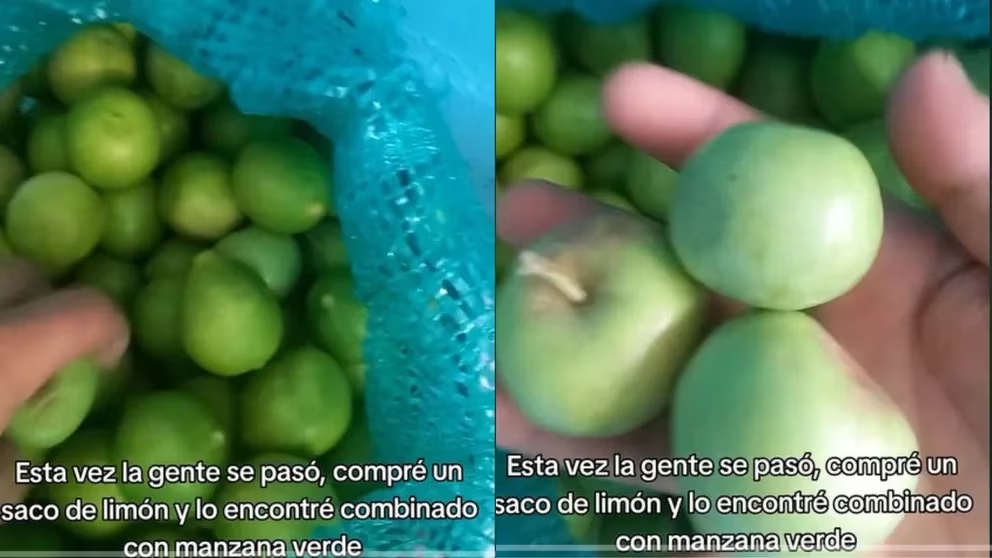 Propietario de una cevichería adquiere un saco de limones, pero es engañado con manzanas verdes