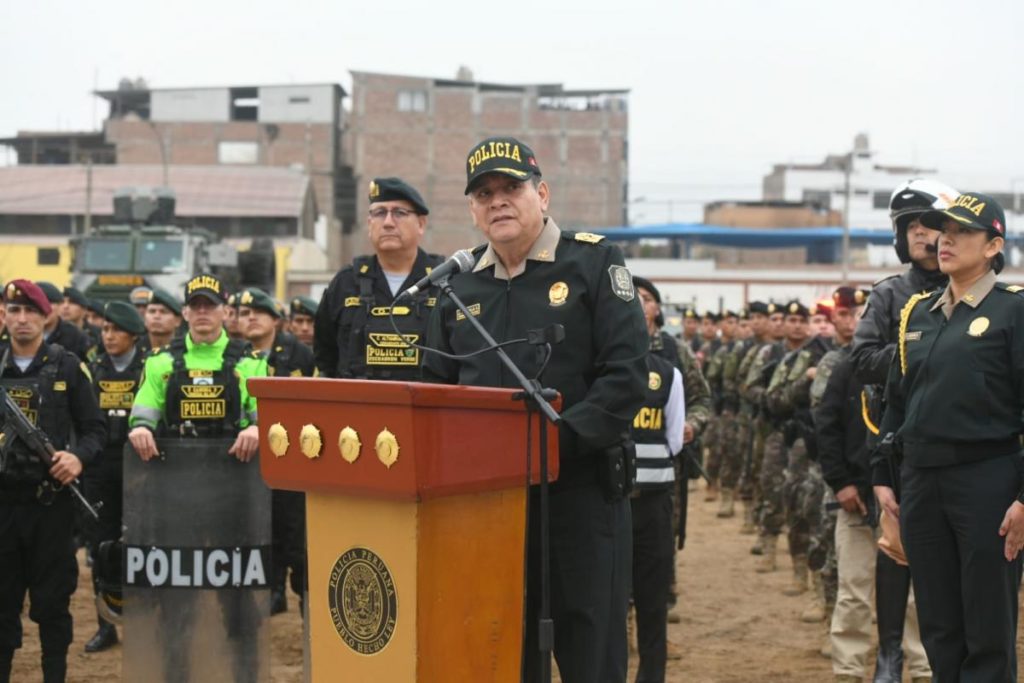 Comandante General de la Policía Nacional,Jorge Angulo. (Foto: Mindef).