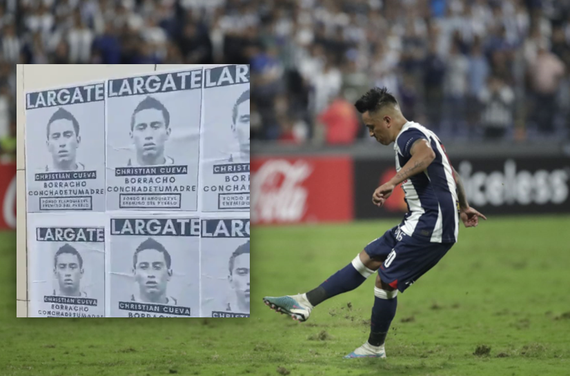 Hinchas de Alianza Lima solicitan la salida de Christian Cueva mediante carteles