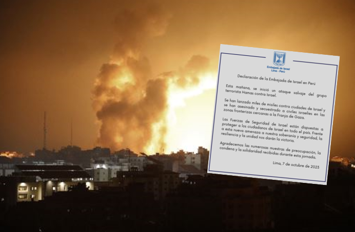 La Embajada de Israel en Perú agradece gestos de apoyo tras el ataque de Hamas