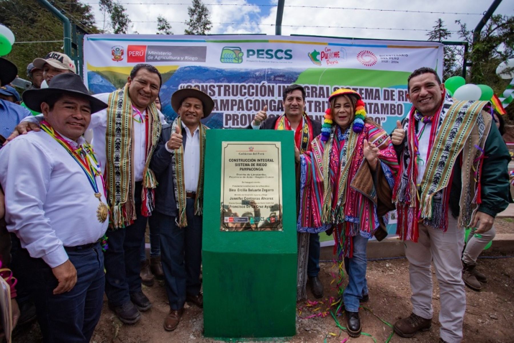 Cusco: Midagri inaugura sistema de riego Pampaconga con inversión de S/ 12 millones