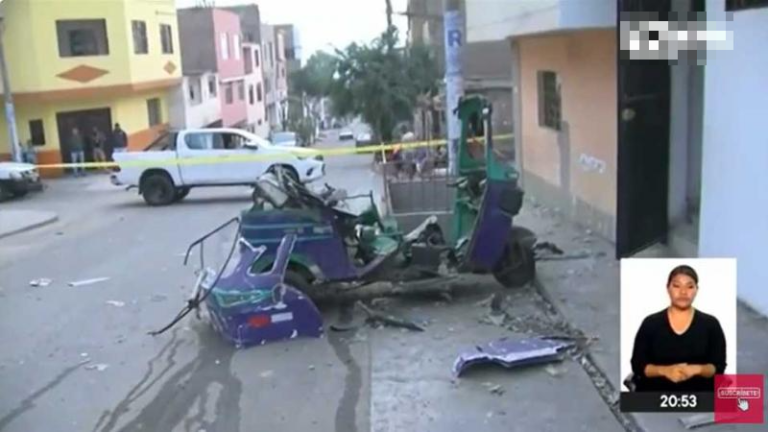 Independencia: Extorsionadores detonan granada en mototaxi. (Foto: TVPerú Noticias).