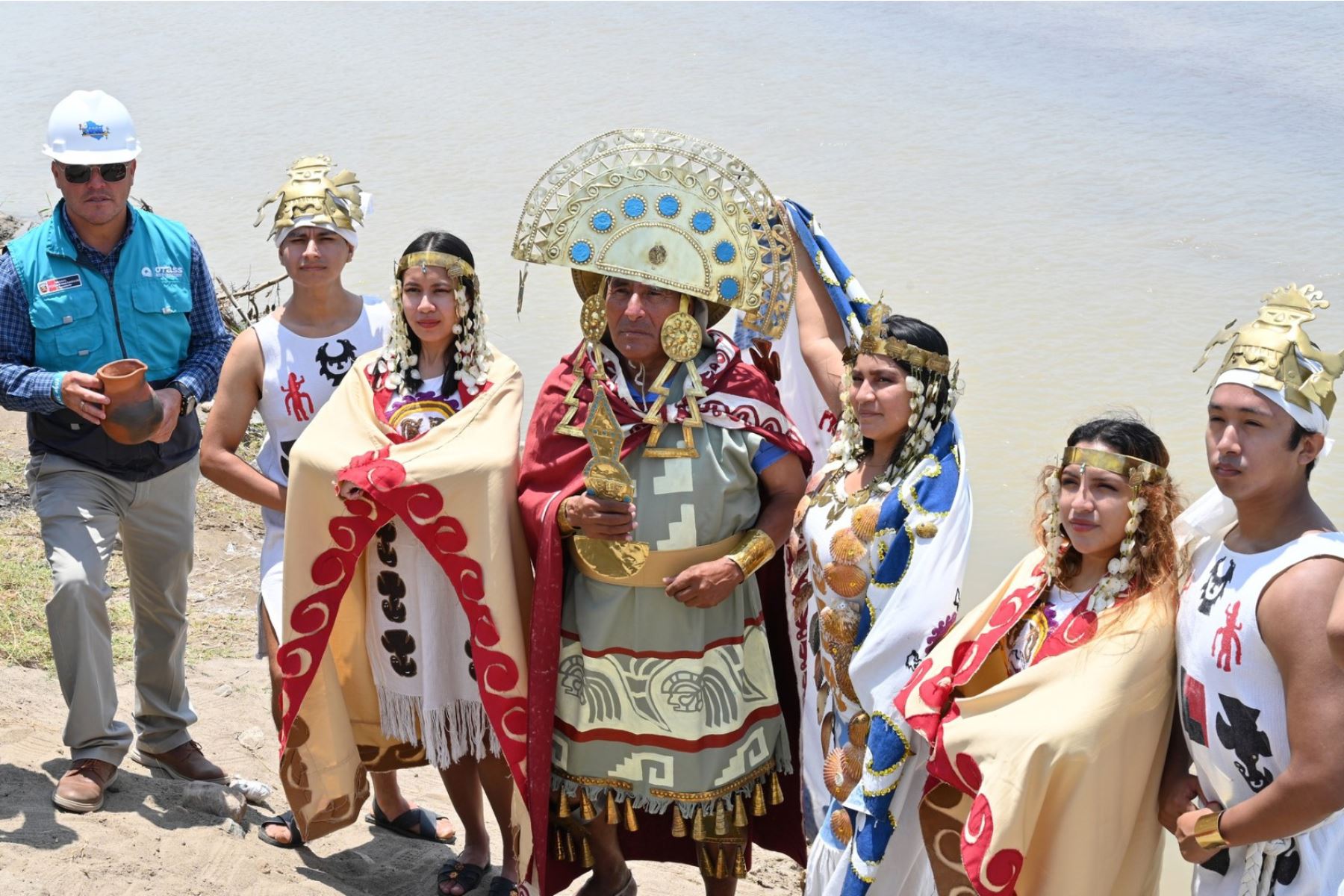 Lambayeque: «Señor de Sipán» celebró pago al agua a orillas del río Reque