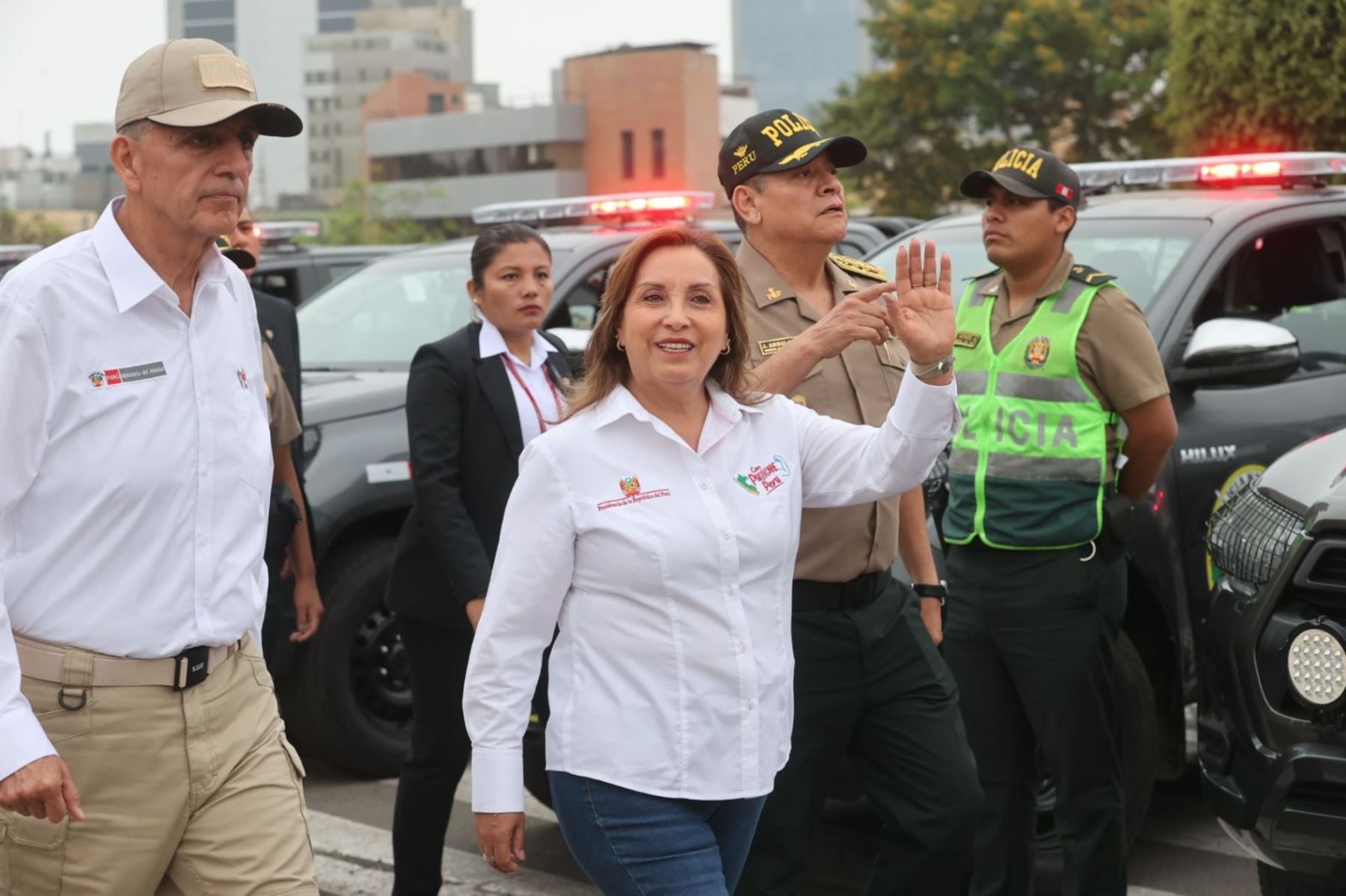 Dina Boluarte: "Se trabaja sin descanso para brindar la seguridad a todos los peruanos"