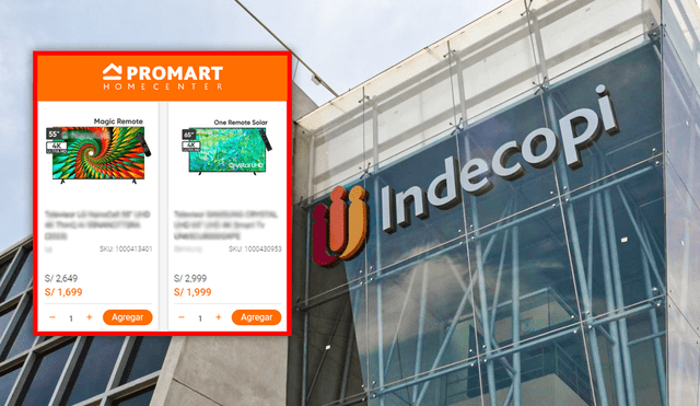 Indecopi sancionó a Promart por falta de información sobre Smart TVs