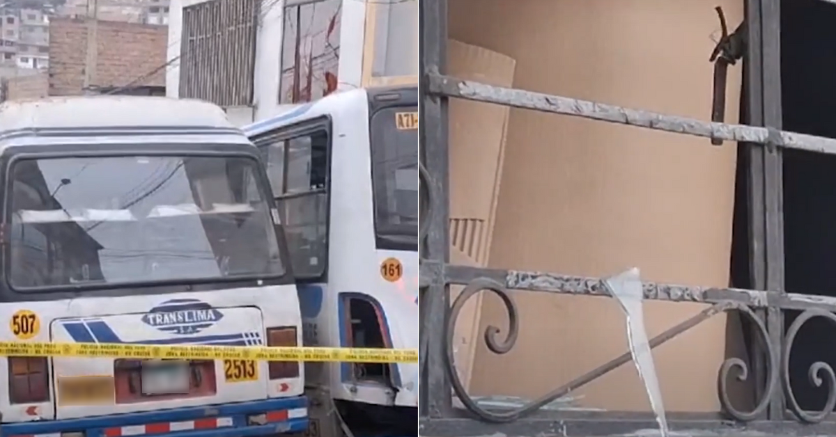Independencia: atentan con explosivo a buses de transporte público