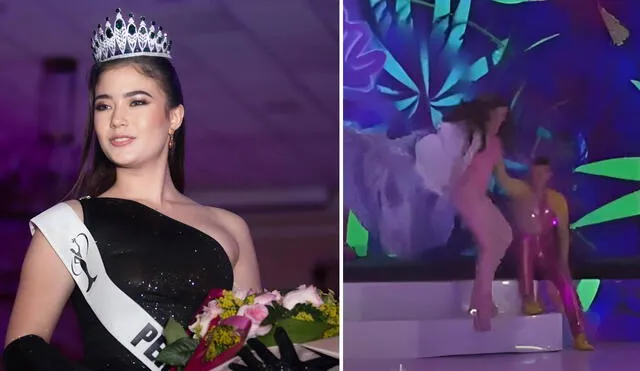 Kyara Villanella sufrió caída en desfile de ropa de baño durante el Miss Teen Universe. (Foto: La República).