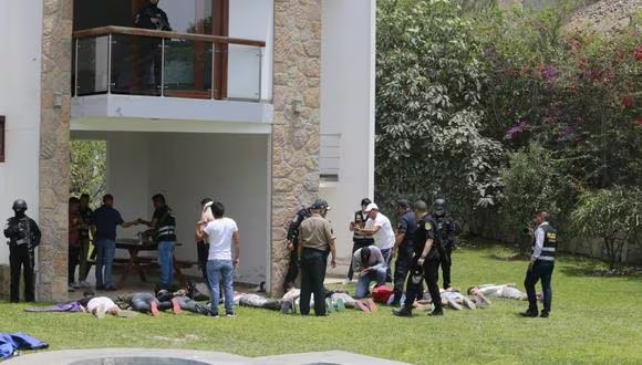 Policía intervino búnquer en Pachacámac y detuvo al menos 30 delincuentes