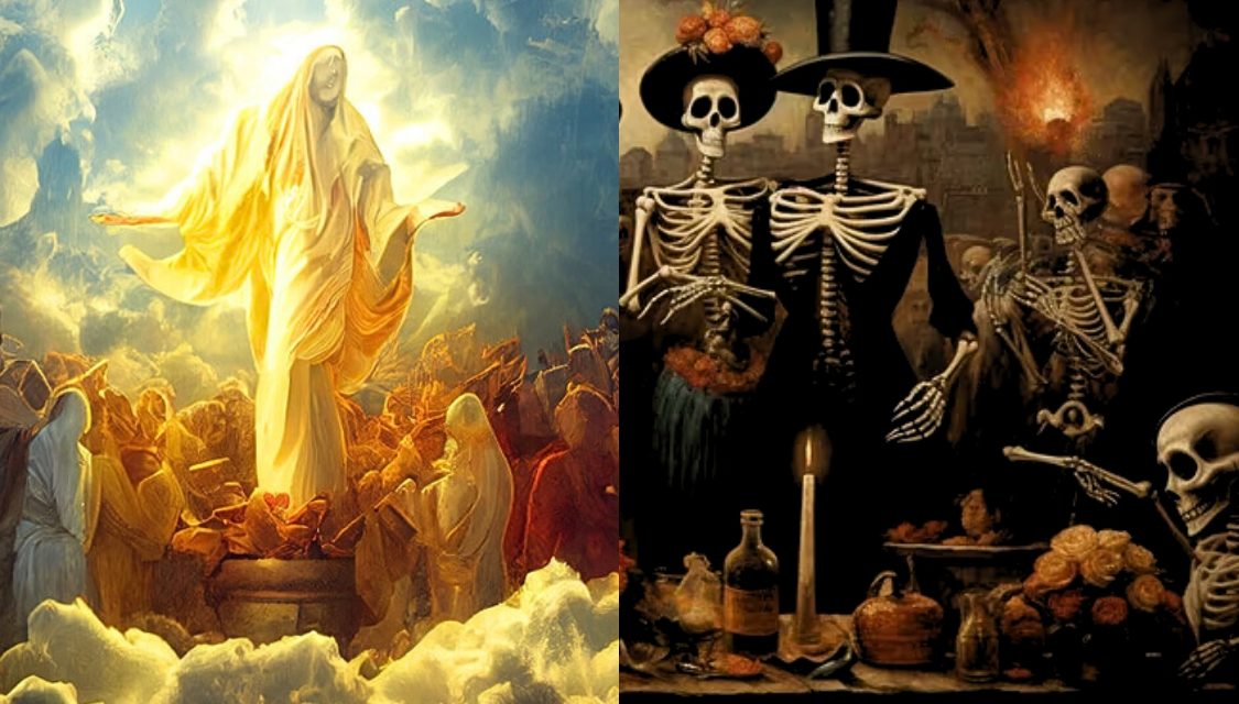 Descubre la diferencia entre Día de Todos los Santos y Día de los Muertos. (Composición: La Razón).