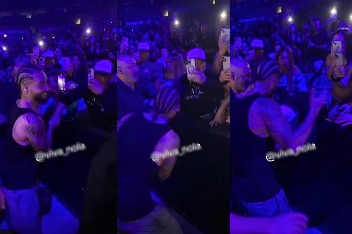 Maluma golpea a fan durante concierto en Estados Unidos