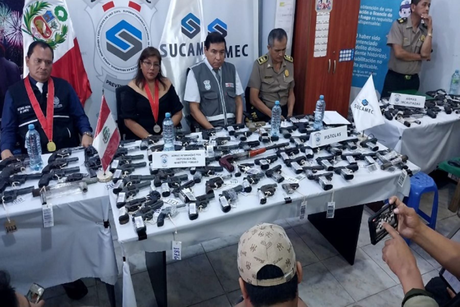 Loreto: Exhiben 200 armas de fuego ilegales incautadas en Iquitos
