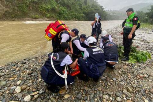 Se realizó un simulacro binacional de inundación en la frontera Perú-Ecuador