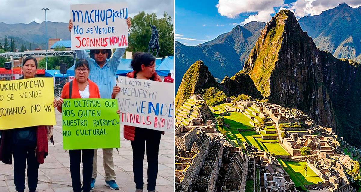 Machu Picchu protesta ante la venta virtual de boletos