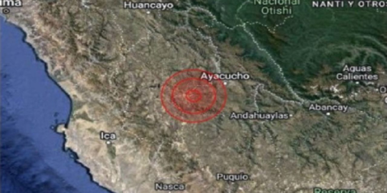 Ayacucho: Sismo de magnitud 4.0 esta mañana en Paras-Cangallo