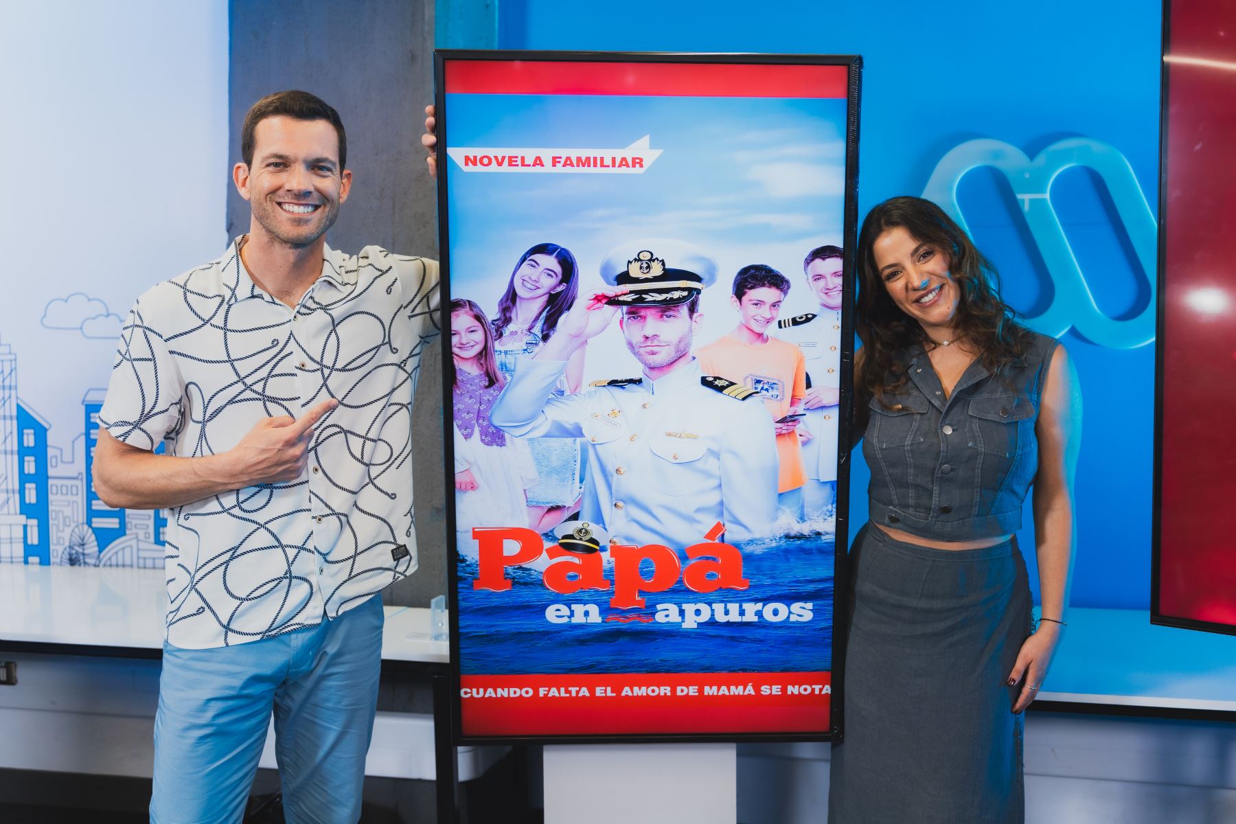 La telenovela "Papá en Apuros" hizo su debut en Chile