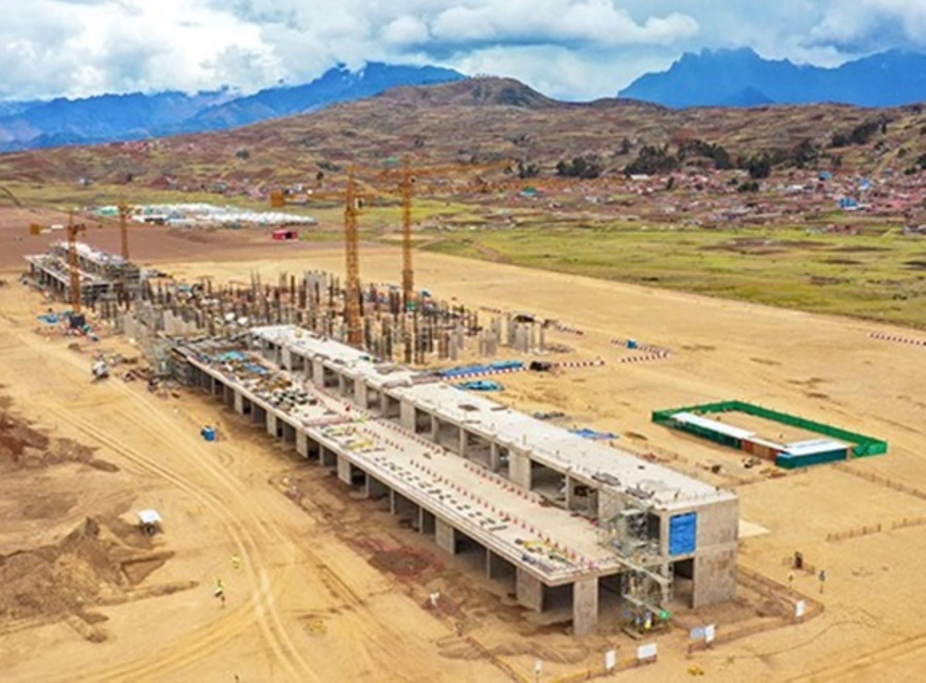 Cusco: resaltan progreso en construcción de terminal en el aeropuerto de Chinchero