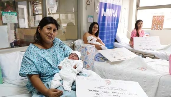 Maternidad de Lima recibió a los tres primeros bebés del 2024