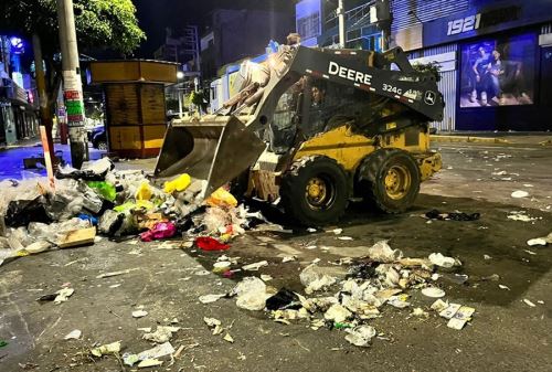 Chimbote: 335 toneladas de basura durante fiestas
