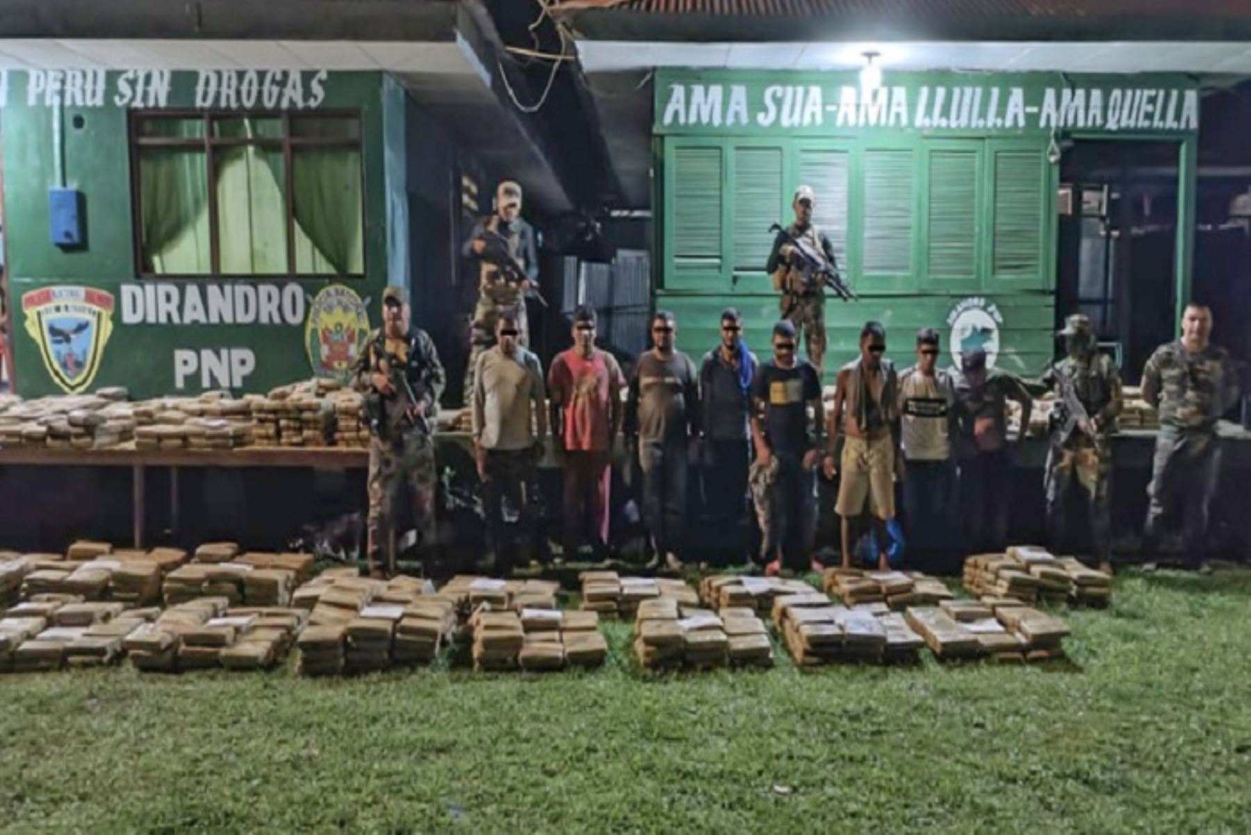 Golpe al narcotráfico en Loreto: PNP decomisó más de una tonelada y media de marihuana