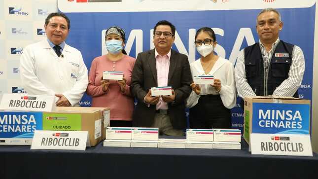 Pacientes con cáncer de mama del INEN reciben gratis el fármaco Ribociclib