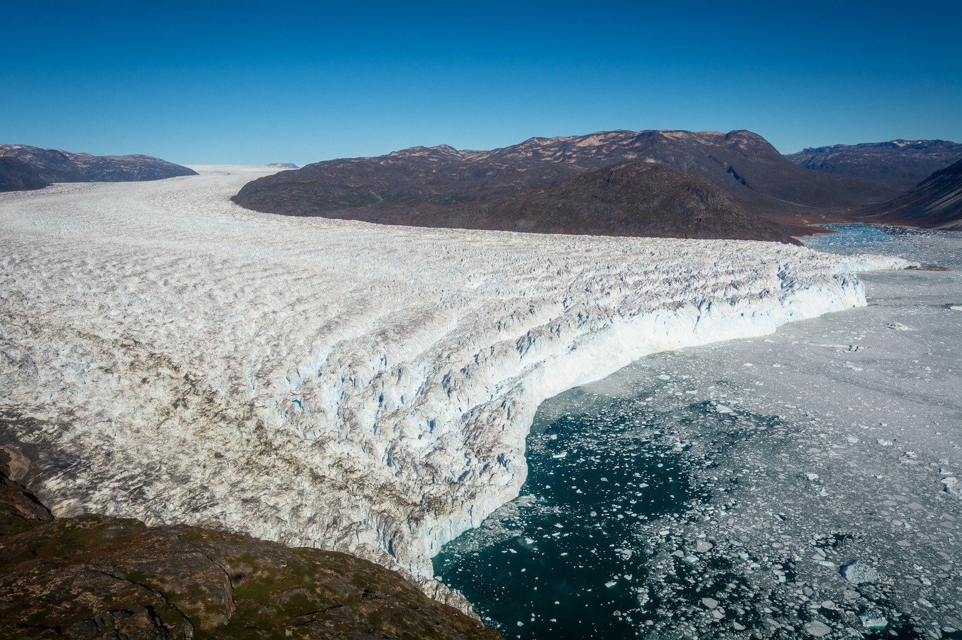 El hielo de Groenlandia está siendo reemplazado por vegetación