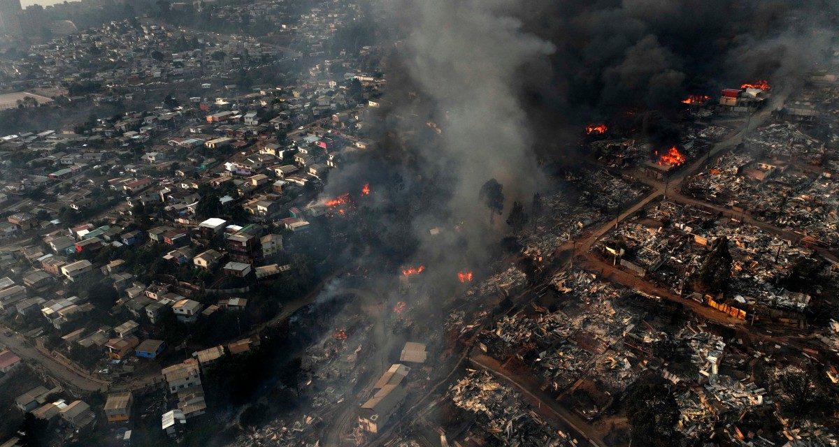 Chile reporta al menos 19 muertos en múltiples incendios