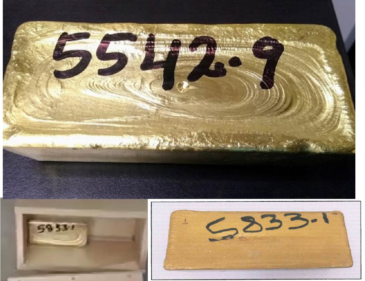 Policías habrían reemplazado lingote de oro por pieza de cobre