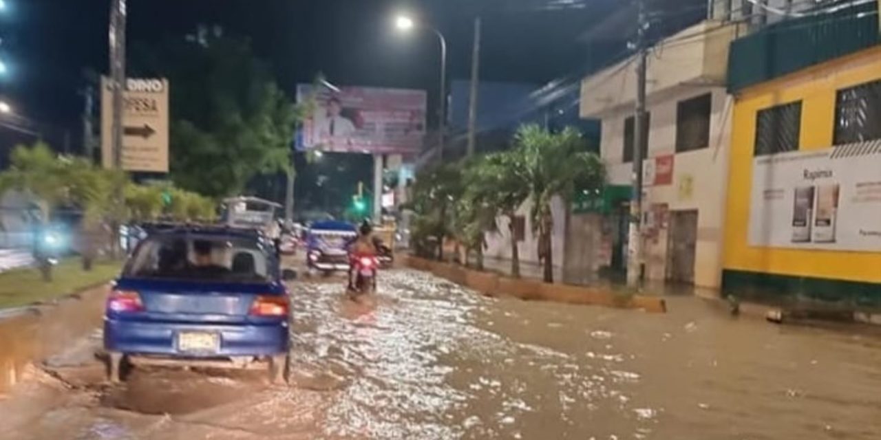 Tumbes: mala operación en el sistema de drenaje inundó calles y viviendas