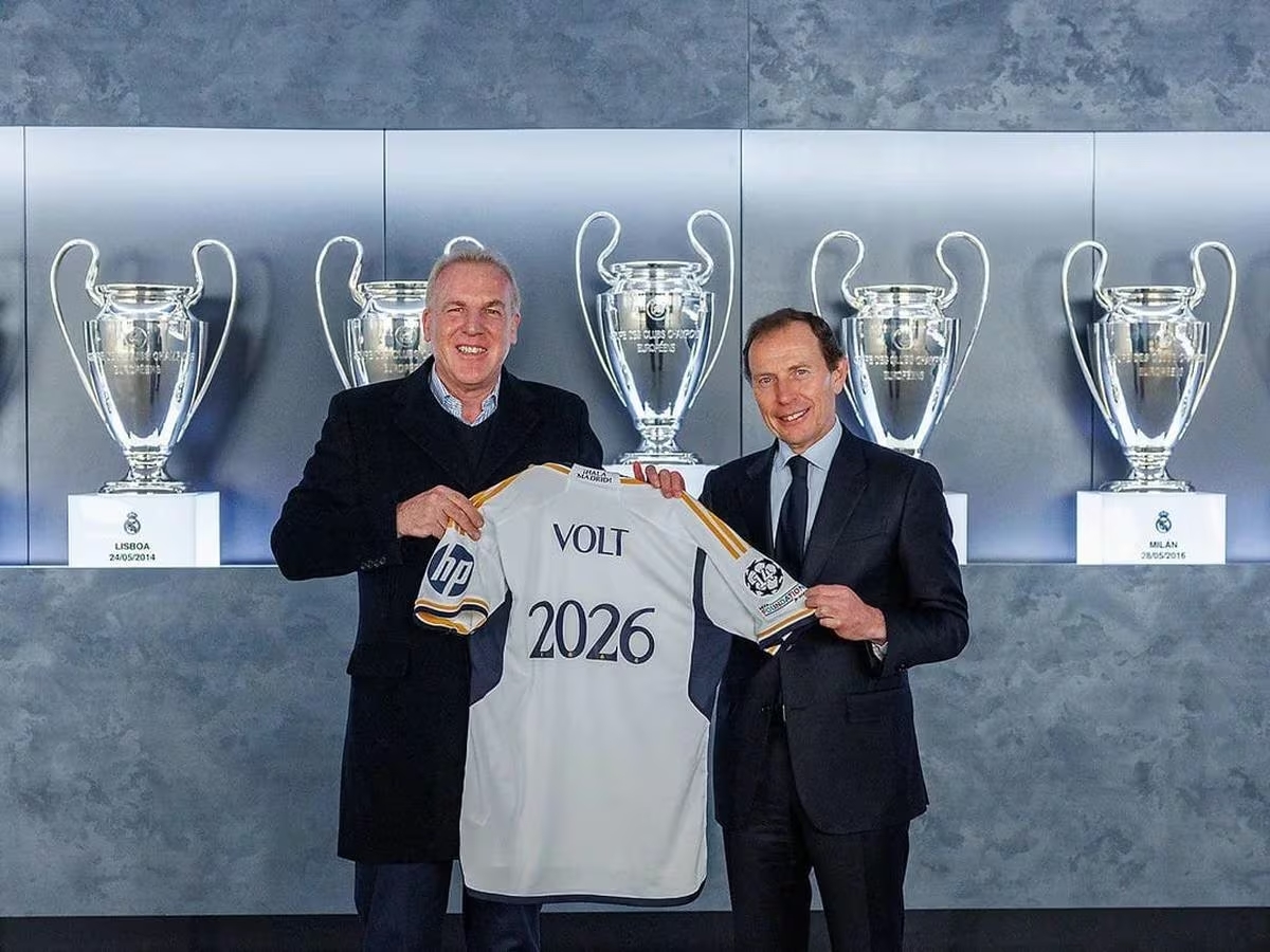 ¡Histórico! Volt auspiciará al Real Madrid hasta el 2026