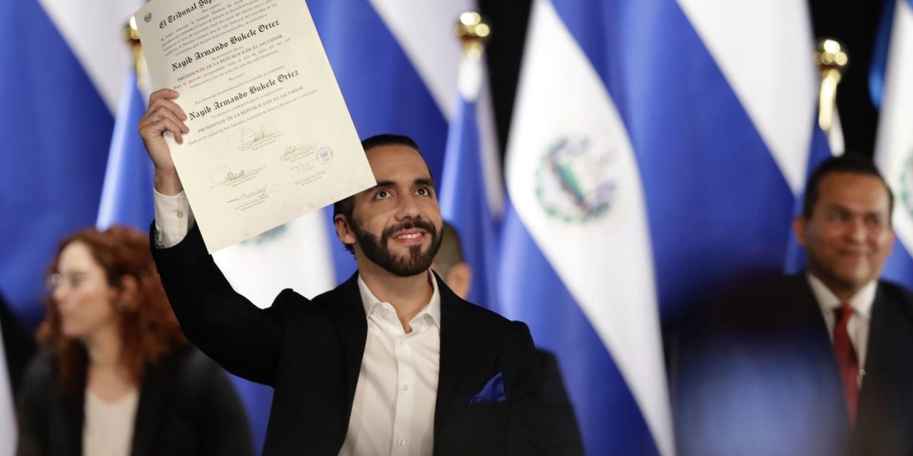 Bukele recibe su credencial como presidente electo de El Salvador