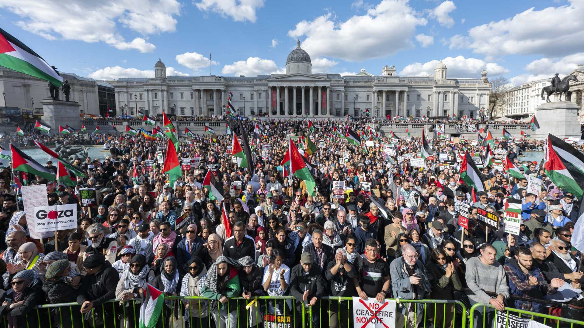 Londres: multitud de 200 000 personas piden alto al fuego en Gaza