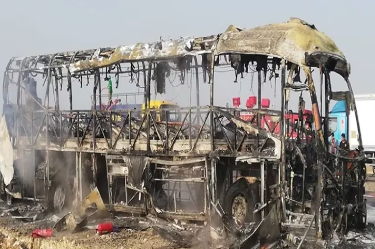 Pasamayo: pasajeros se salvaron de morir en incendio de bus