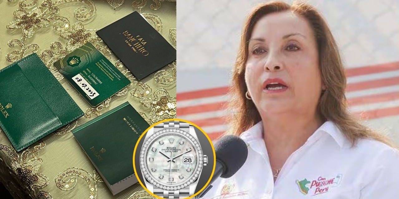 Fiscalía halló tarjeta y documentación de Rolex en casa de Dina Boluarte