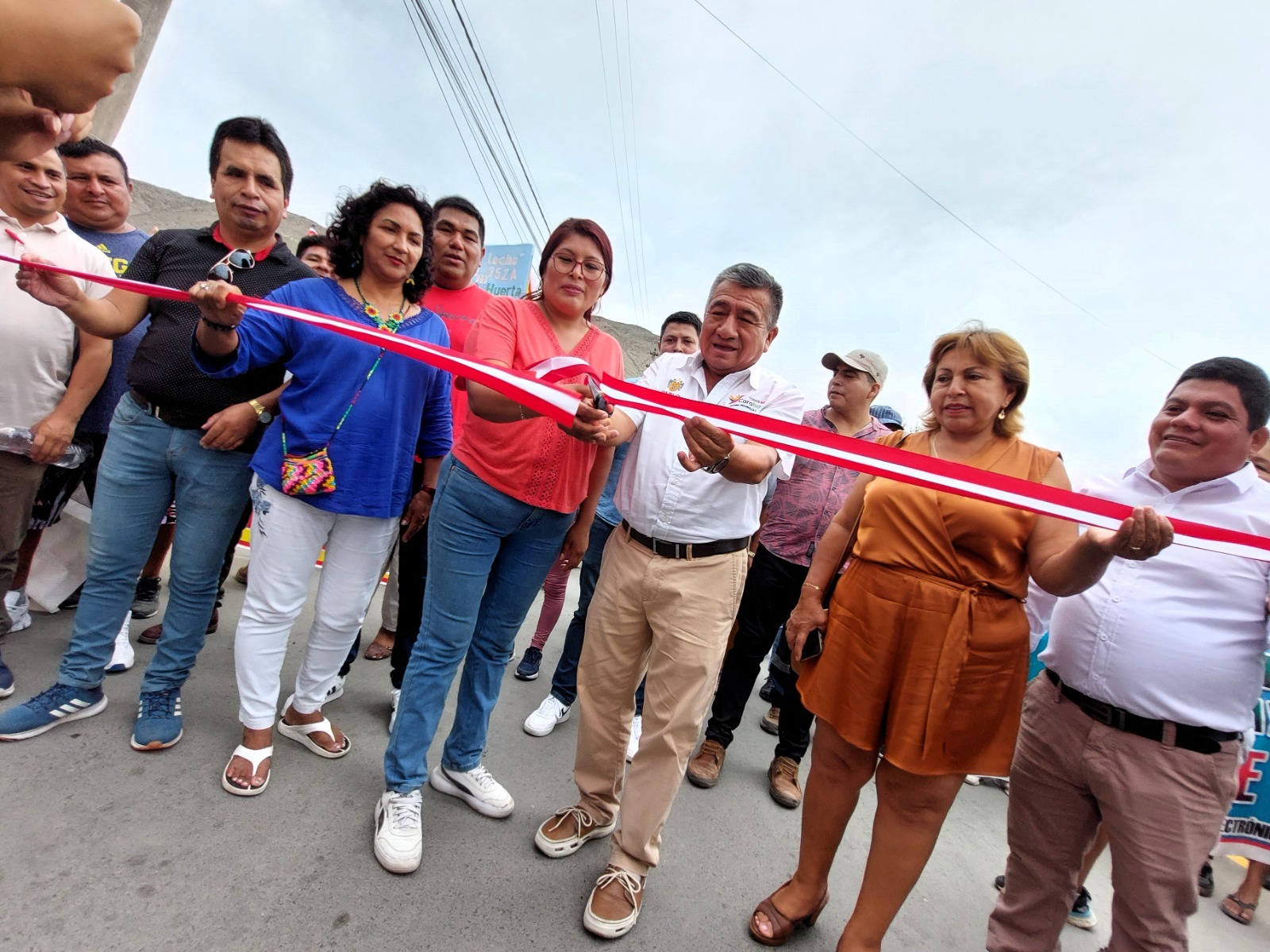 Alcalde Pablo Mendoza inagura construcción de pistas y veredas en centro poblado San Diego