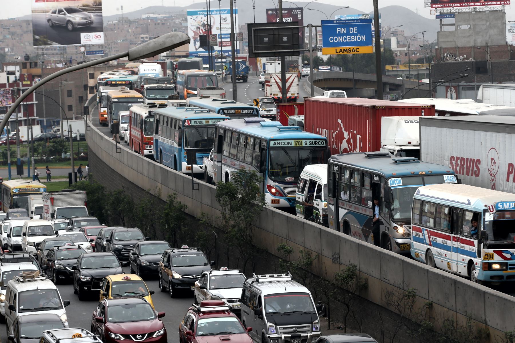 Estudio indica que Lima tiene el peor tráfico en América Latina
