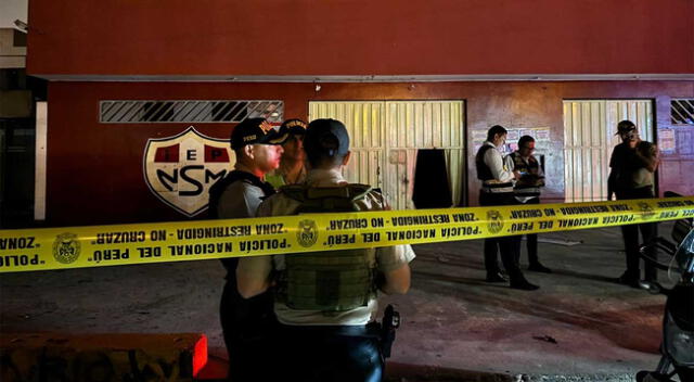 Sujetos detonan explosivo a la entrada de un colegio en Los Olivos