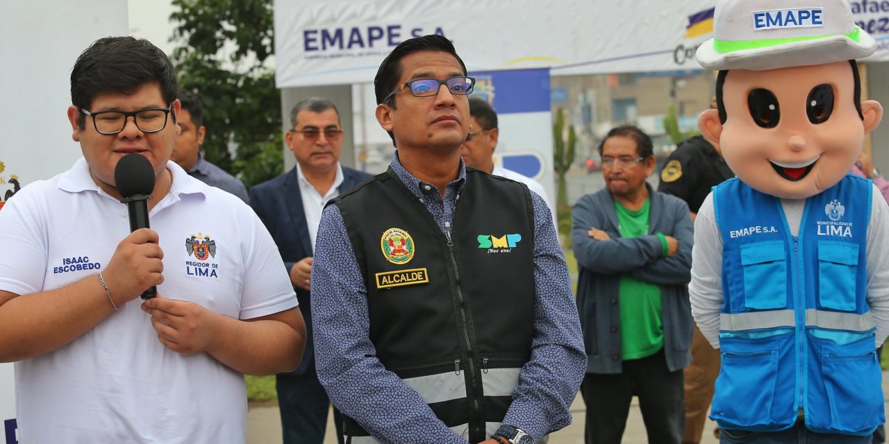 Alcalde Hernán Sifuentes y EMAPE se unen en beneficio de más de 400 mil vecinos de SMP