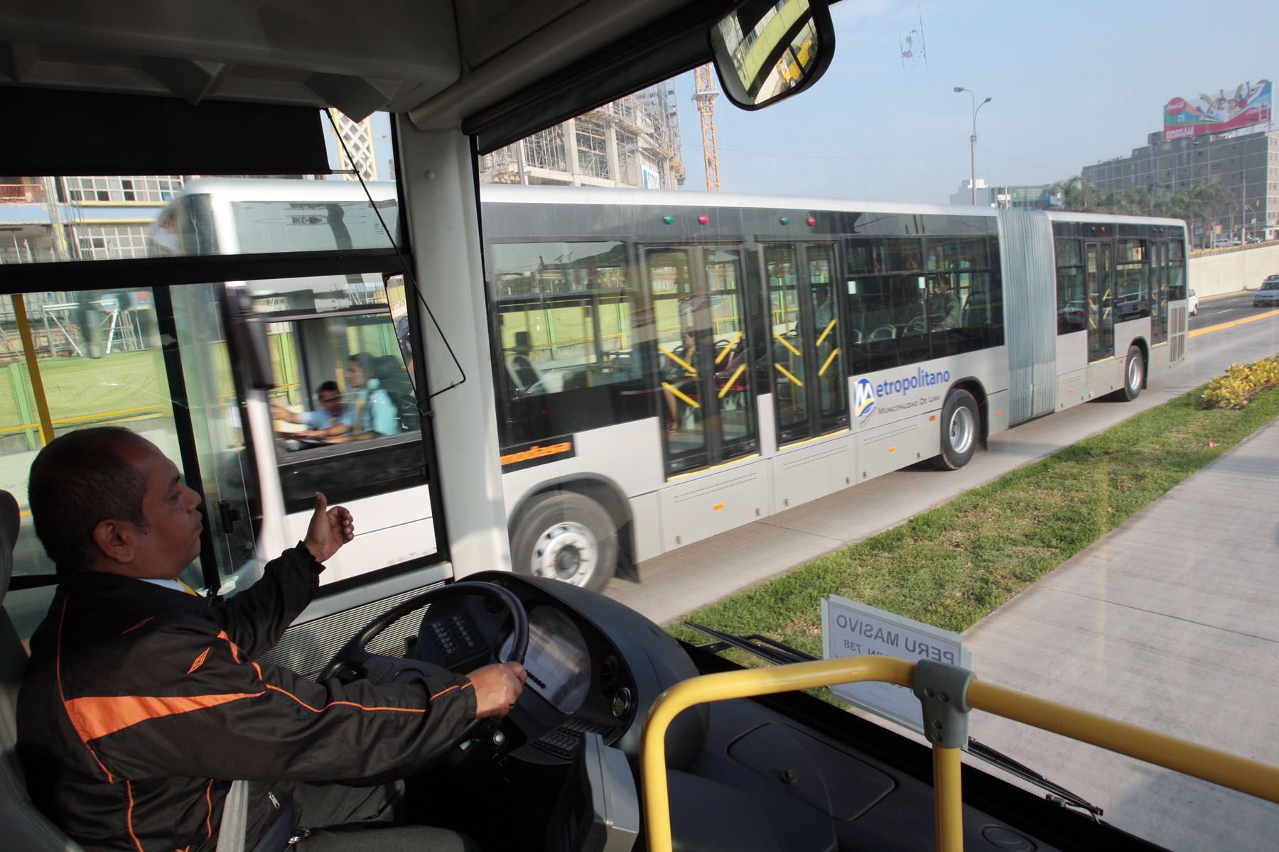 Metropolitano: bus se averió cerca a la estación Balta