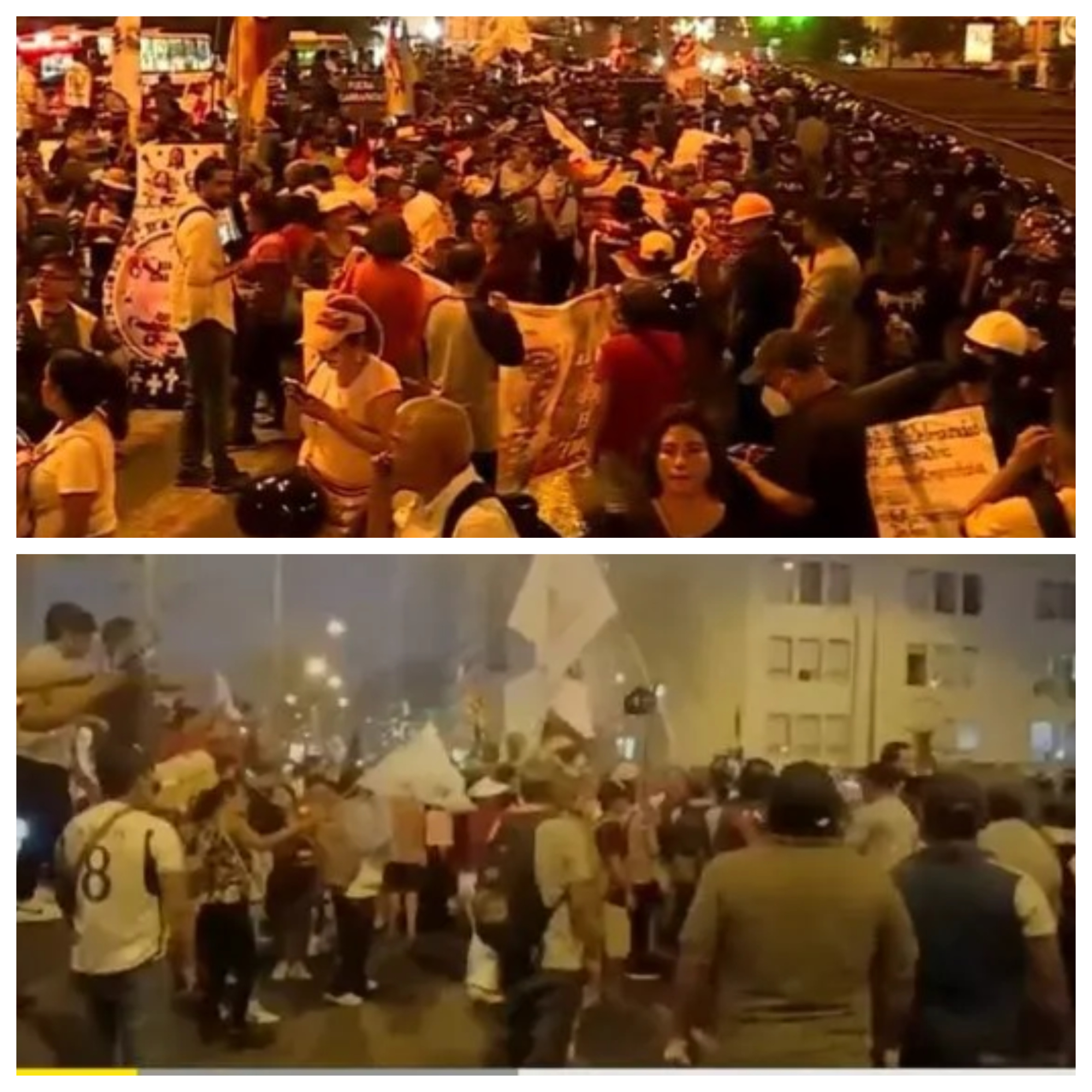 Ciudadanos marchan en Lima contra el gobierno de Dina Boluarte