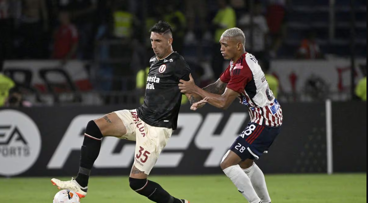 Universitario empató 1 -1 con Junior en Colombia por la Copa Libertadores