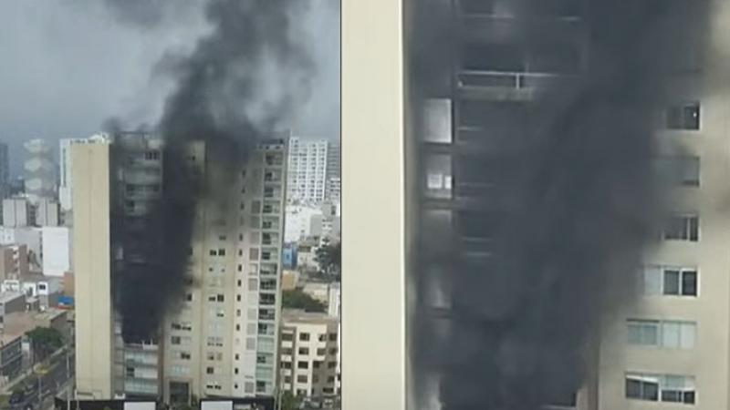 Condominio en Barranco afectado por incendio