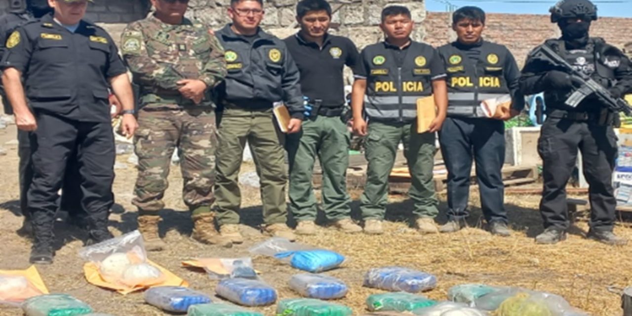 Red de narcotráfico desmantelada por PNP en Arequipa, Huánuco y Lima