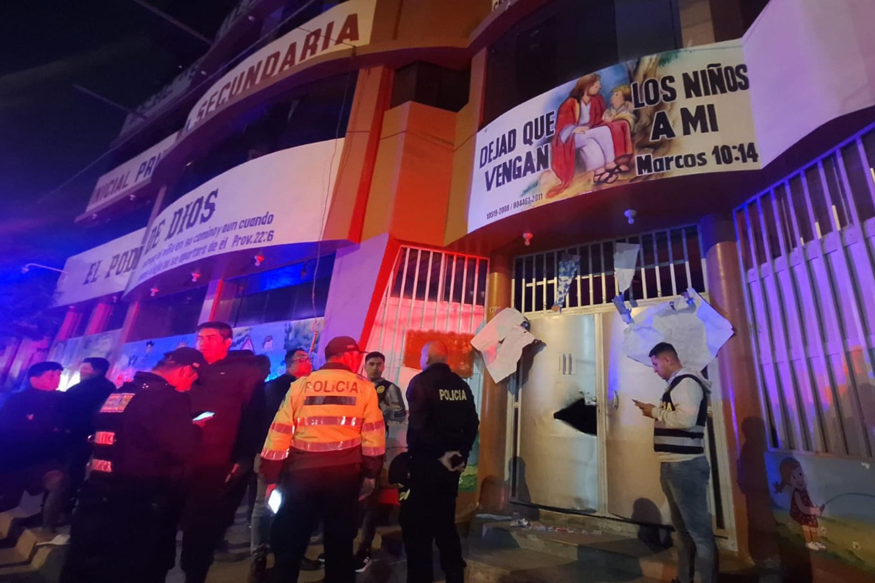 Explosión y carta extorsiva en colegio Semillita de Jesús en Trujillo