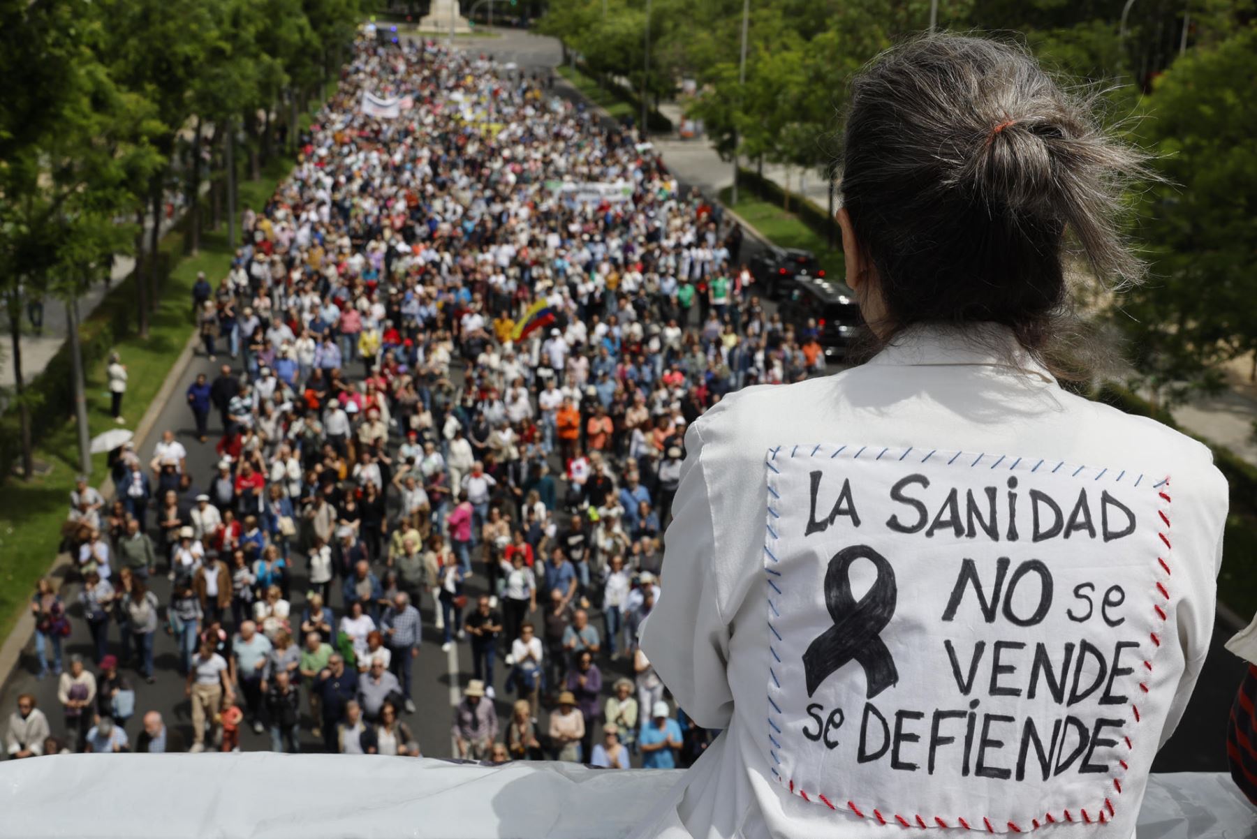 Miles de madrileños se manifestaron en defensa de la sanidad pública