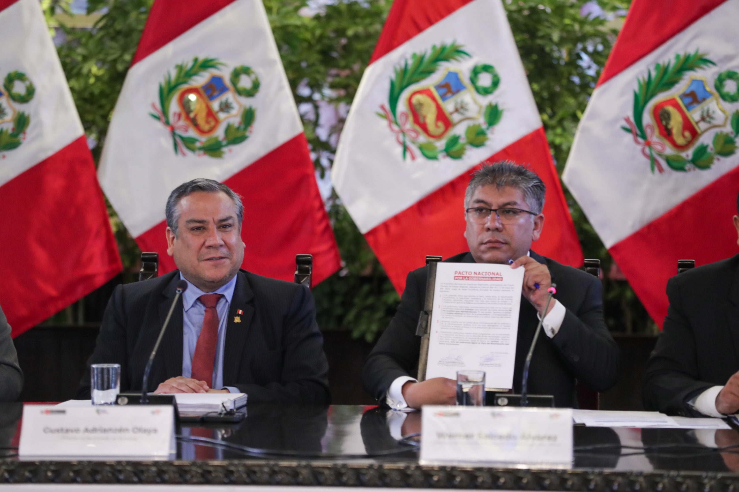 Gobernadores firman pacto nacional por la gobernabilidad